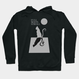 Cat Full Moon Stroll - Everyday is Caturday Hoodie